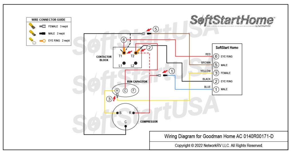 Goodman Home A/C 0140R00171D Wiring Diagram SoftStartHome